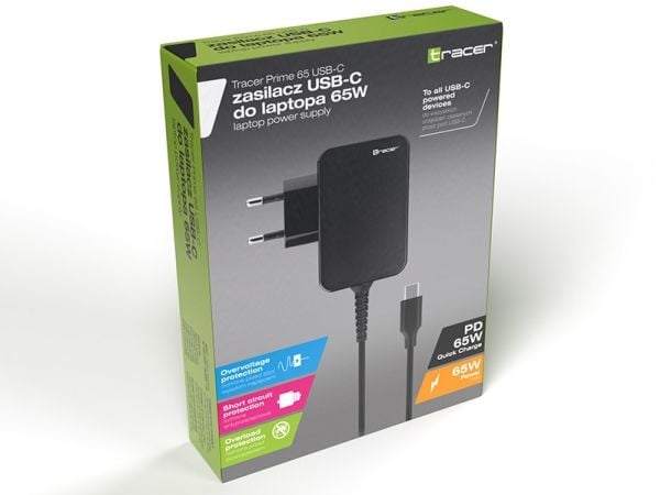Tracer Prime - Strömadapter - 65 Watt - PD (USB-C)