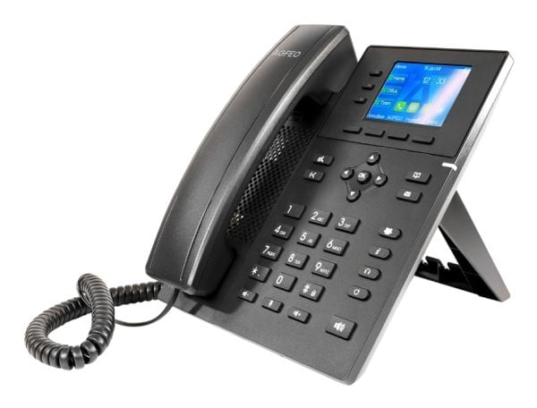 AGFEO T 17 SIP, IP-telefon, Svart, Kablet håndsett, Bord/Vegg, 3 linjer, 1000 oppføringer