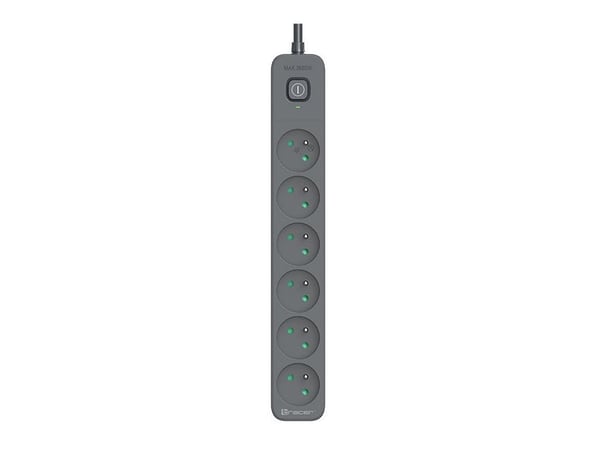 Tracer TRALIS47025, 1,8 m, Sisätila, Grafiitti, 6 AC-pistorasia(a), 3680 W, 16 A