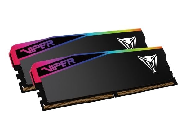 Patriot Viper Elite 5 RGB Ultra Series - DDR5 - sett - 32 GB: 2 x 16 GB - DIMM 288-pin - 6000 MT/s / PC5-48000 - CL28 - 1.4 V - ikke-bufret - on-di...