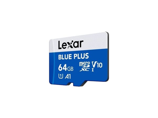 Karta Lexar Blue Plus MicroSDHC 64 GB klasse 10 UHS-I/U1 A1 V10 (LMSBLPL064G-BNANG)