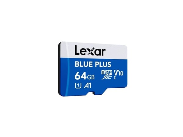 Karta Lexar Blue Plus MicroSDHC 64 GB klasse 10 UHS-I/U1 A1 V10 (LMSBLPL064G-BNANG)