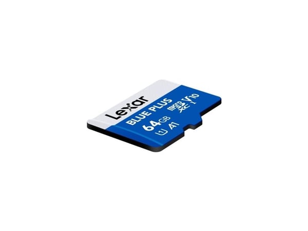 Karta Lexar Blue Plus MicroSDHC 64 GB klasse 10 UHS-I/U1 A1 V10 (LMSBLPL064G-BNANG)