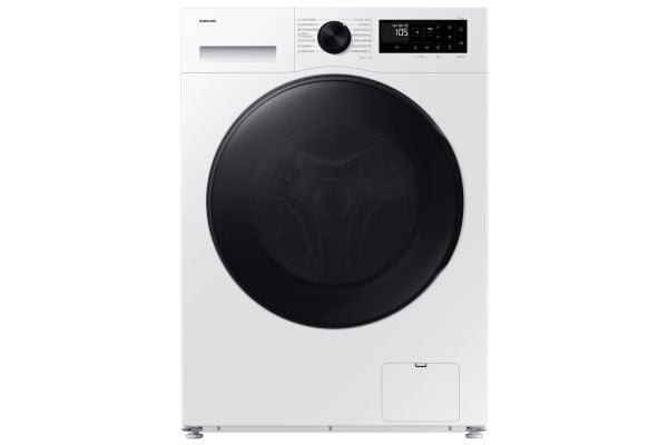 Samsung WD90DG5G34BELE, Frontmatet, Frittstående, Hvit, Venstre, Svart, LED