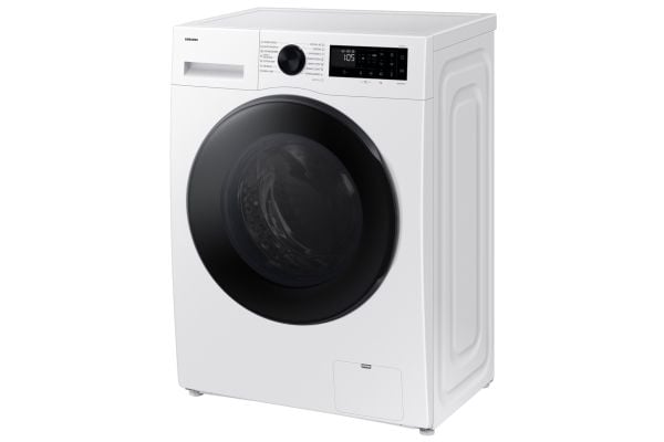 Samsung WD90DG5G34BELE, Frontmatet, Frittstående, Hvit, Venstre, Svart, LED