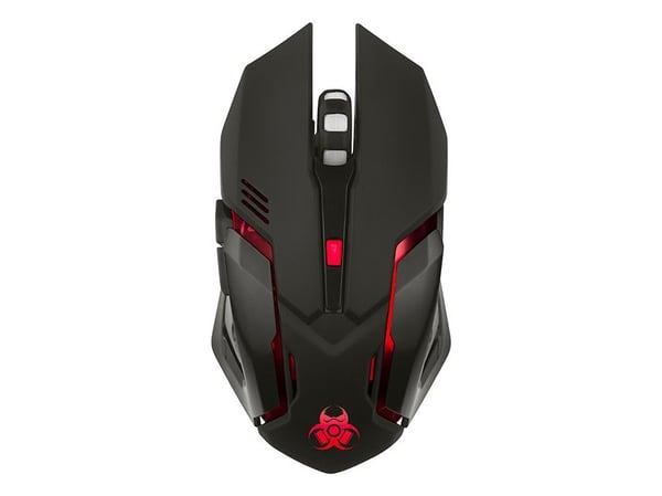 Tracer GameZone Rocky - Mus - rf nano - høyrehendt - optisk - 6 knapper - trådløs - 2.4 GHz - USB trådløs mottaker - hengeboks