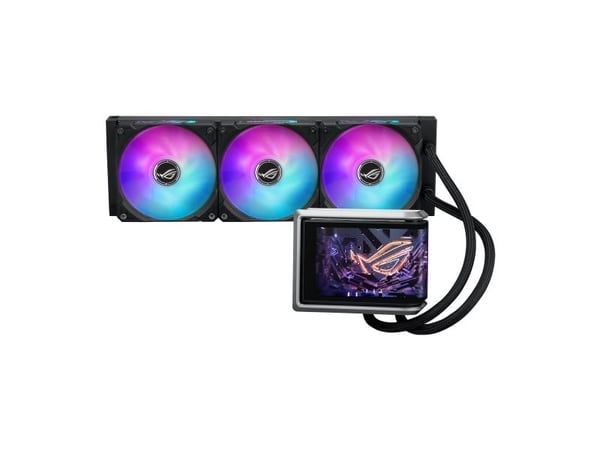 ASUS ROG RYUO IV 360 ARGB, All-in-one-nesteenjäähdytin, 12 cm, Musta