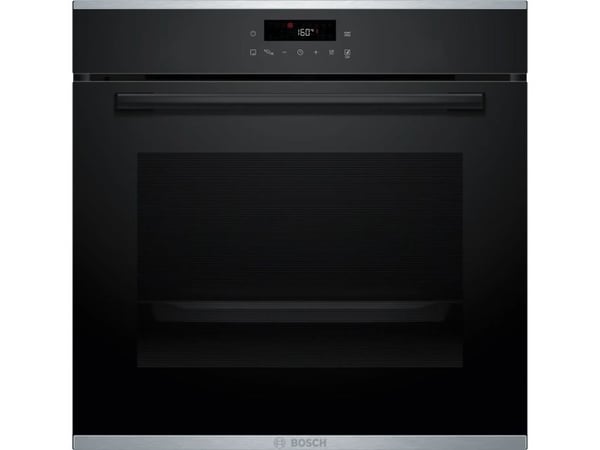 Bosch Serie | 4 HBA272BB3 - Ovn - innebygd - fordypning - bredde: 56 cm - dybde: 55 cm - høyde: 58.5 cm - med selvrens - Klasse A+ - svart
