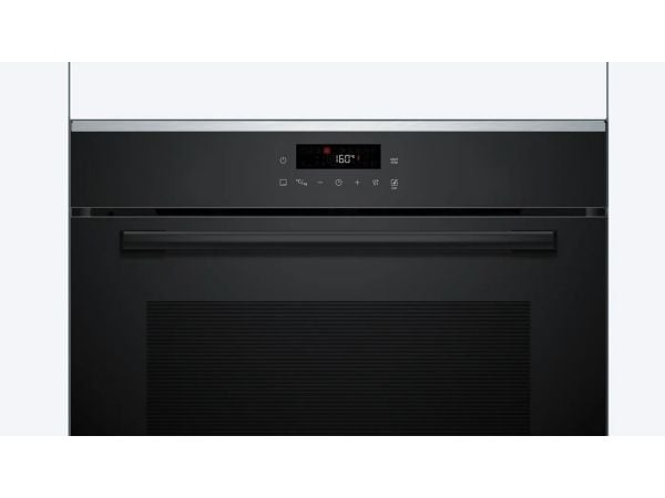 Bosch Serie | 4 HBA272BB3 - Ovn - innebygd - fordypning - bredde: 56 cm - dybde: 55 cm - høyde: 58.5 cm - med selvrens - Klasse A+ - svart
