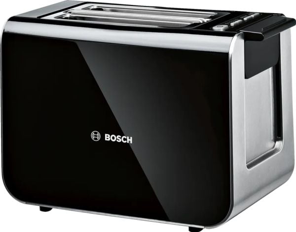 Bosch TAT8613N, 2 skive(r), Svart, Rustfritt stål, Knapper, Nivå, LED, 860 W