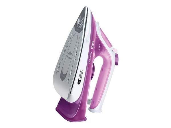 Braun FreeStyle 3 FI 3124, Tørr & dampstrykejern, Keramisk strykesåle, 2 m, 160 g/min, Lilla, 45 g/min