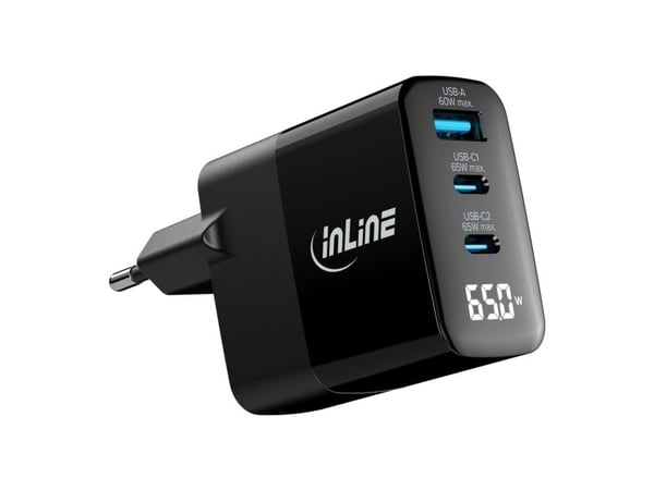 InLine 31552, Sisätila, AC, 20 V, 5 A, musta