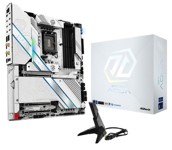 ASRock Z890 TAICHI AQUA - Hovedkort - utvidet ATX (E-ATX) - LGA1851-sokkel - Z890 Chipset - USB4, USB-C 3.2 Gen2, USB-C 3.2 Gen 1 - Bluetooth, Wi-F...