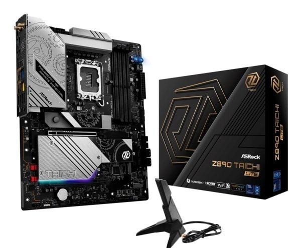 ASRock Z890 TAICHI LITE - Hovedkort - ATX - LGA1851-sokkel - Z890 Chipset - USB4, USB-C 3.2 Gen 2x2, USB 3.2 Gen 1, USB 3.2 Gen 2 - 2.5 Gigabit LAN...
