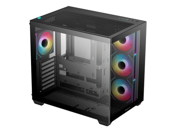 DeepCool - - sidepanel med vindu (herdet glass) - ingen strømforsyning - USB/lyd