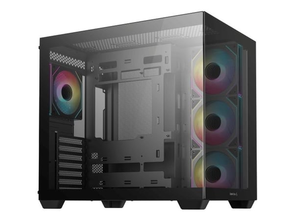 DeepCool - - sidepanel med vindu (herdet glass) - ingen strømforsyning - USB/lyd
