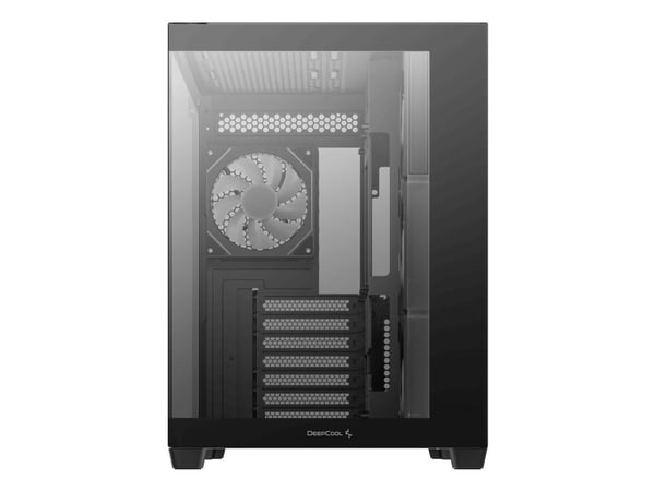 DeepCool - - sidepanel med vindu (herdet glass) - ingen strømforsyning - USB/lyd