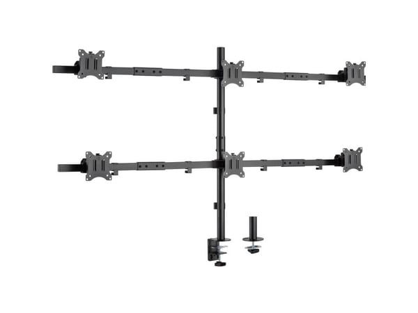 InLine 23108I, Klemme/malje, 43,2 cm (17"), 81,3 cm (32"), 100 x 100 mm, Høydejustering, Svart