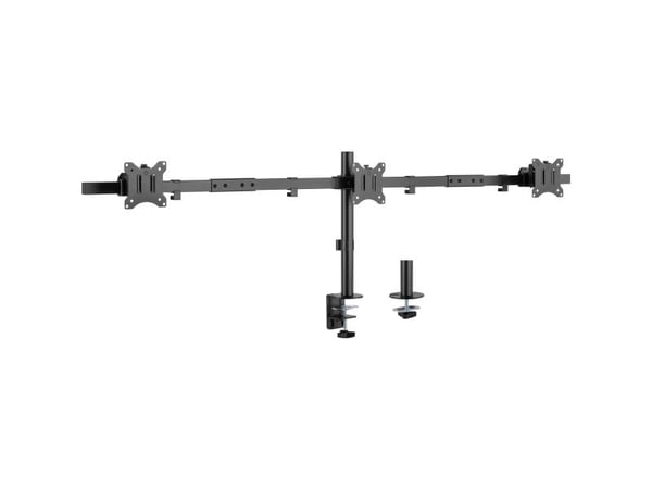 InLine 23108G, Klämma/genomföring, 43,2 cm (17"), 81,3 cm (32"), 100 x 100 mm, Höjdjustering, Svart