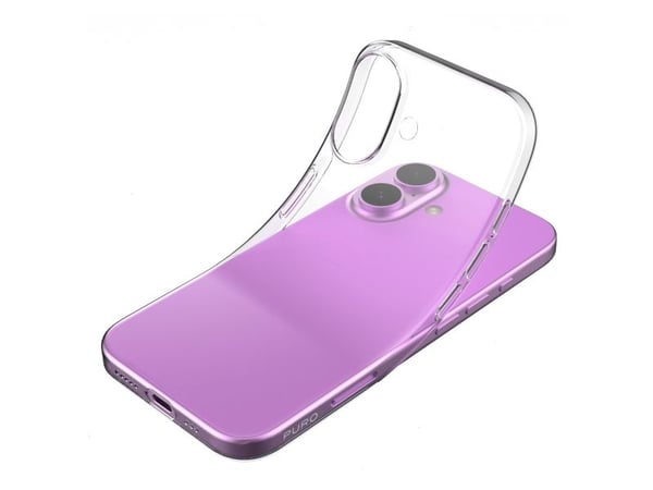 PURO 0.3 Nude, Suojus, Apple, iPhone 16, 15,5 cm (6.1"), Läpinäkyvä