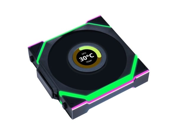 Lian Li UNI FAN SL Wireless LCD - Kabinettvifte - 120 mm - svart (en pakke 3)