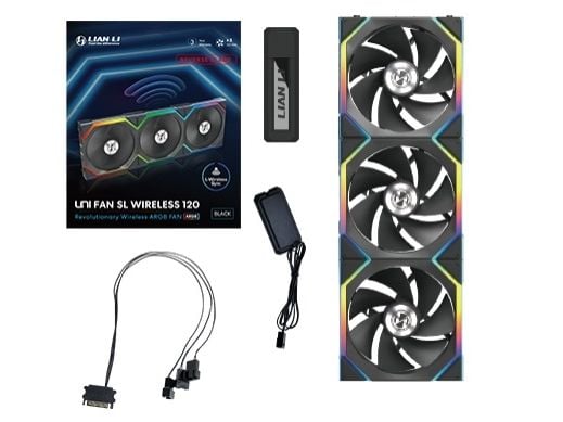 Lian Li UNI FAN SL Langaton 120 käänteislapa 3-pack musta tuuletin (12RSL1W3B)