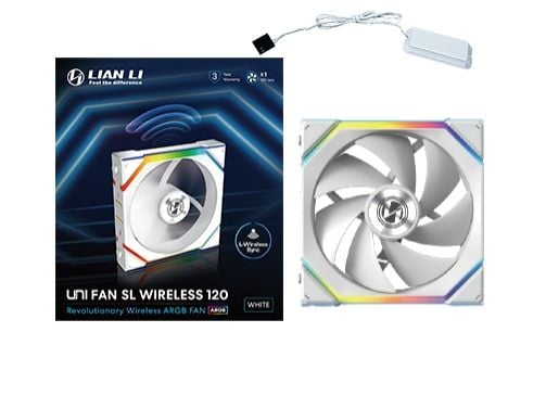 Lian Li UNI FAN SL Wireless - Kabinettvifte - 120 mm - hvit