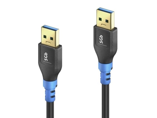 PureLink FI-U310-020-PCK, 2 m, USB A, USB A, USB 3.2 Gen 1 (3.1 Gen 1), 5 Gbit/s, Sort, Blå