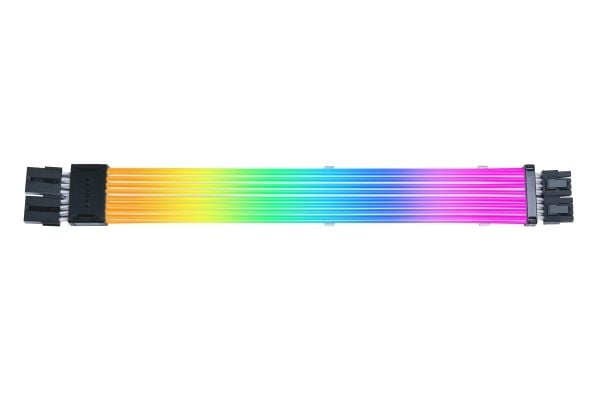 Lian Li Strimer Wireless, 2x8 pin, Svart, Transparent, Silikon, Termoplastisk elastomer (TPE), 0,34 m, 1 styck