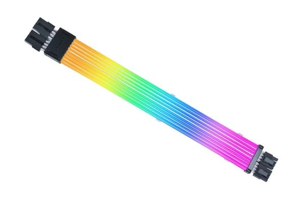 Lian Li Strimer Wireless, 2x8 pin, Svart, Transparent, Silikon, Termoplastisk elastomer (TPE), 0,34 m, 1 styck