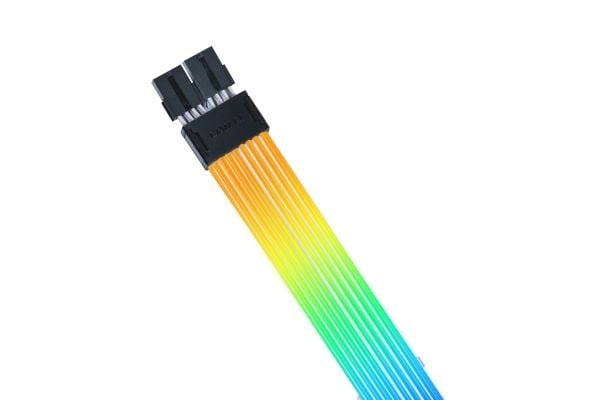 Lian Li Strimer Wireless, 2x8 pin, Svart, Transparent, Silikon, Termoplastisk elastomer (TPE), 0,34 m, 1 styck