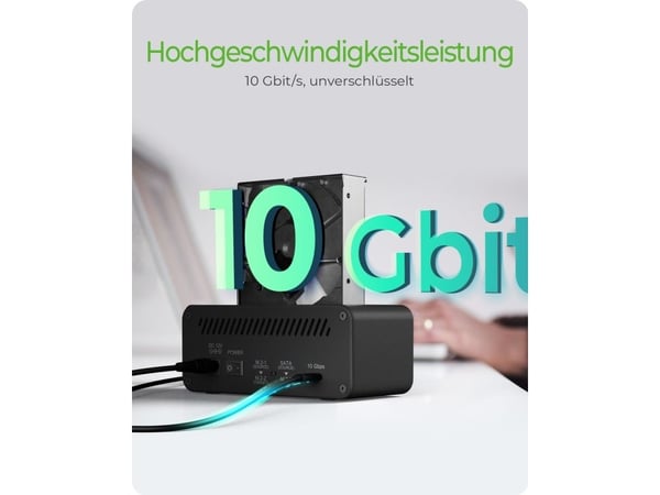 ICY BOX IB-2924MSCL-C31 - HDD / SSD-dokkestasjon - klonefunksjon - brønner: 3 - 2,5" / 3,5" delt, M.2 - M.2 NVMe Card / SATA 6Gb/s - USB 3.2 (Gen 2...
