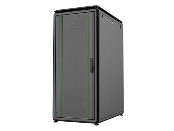 Lanview by Logon Data Line - Rack skap - 600 x 1000 mm, data line - free-standing - svart, RAL 9005 - 26U - 19"
