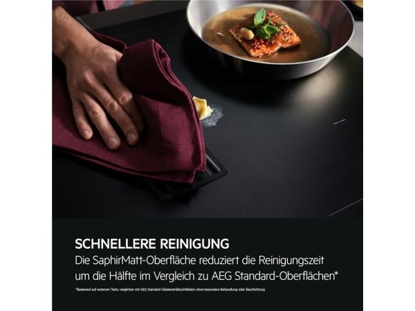 AEG TH84CB0BSZ, Svart, Innebygget, 83 cm, Sonebasert induksjon, 4 zone(s), 4 zone(s)