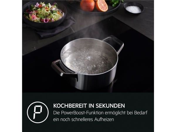 AEG TI64IB1BIZ, Svart, Innebygget, 60 cm, Sonebasert induksjon, 4 zone(s), 4 zone(s)