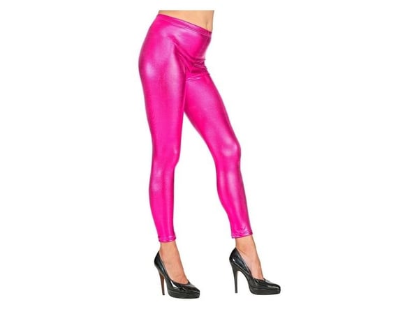 Rosa metalliska leggings