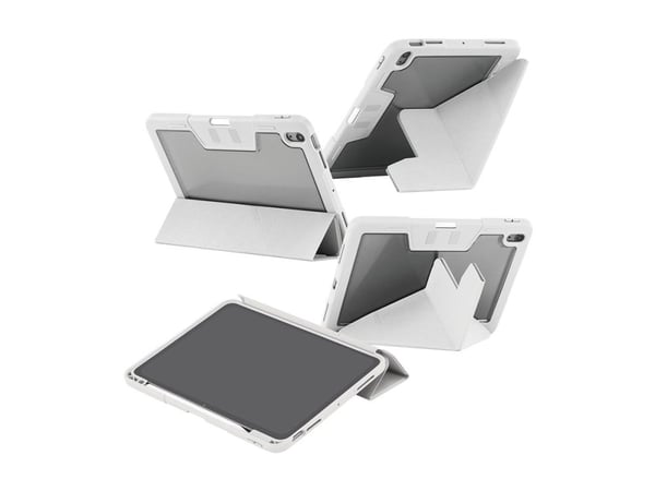 CARE by PanzerGlass - Lommebok for nettbrett - termoplast-polyuretan (TPU) - lysegrå - for Apple 11-inch iPad Air (M2, M3)
