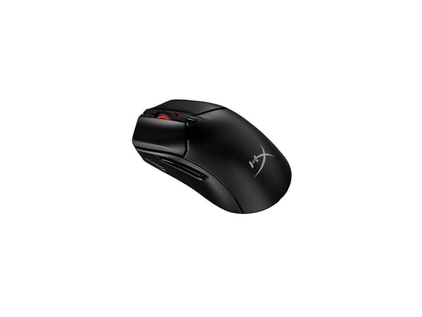 HyperX Pulsefire Haste 2 - Mus - optisk - 6 knappar - trådlös, kabelansluten - 2.4 GHz, Bluetooth 5.2, USB 2.0 - trådlös USB-mottagare - svart