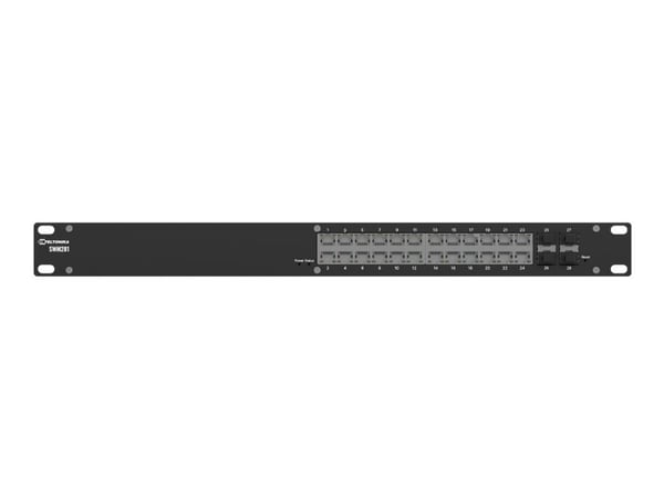 Teltonika SWM281 - Switch - L2+ - Styrt - 24 x 10/100/1000 + 4 x Gigabit SFP - rackmonterbar - med 2 års RMS Management