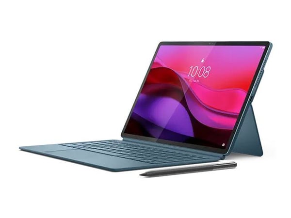 Lenovo Yoga Tab Plus ZAEG - Tablet - Android 14 eller nyere - 256 GB UFS card - 12.7" LTPS (2944 x 1840) - tidevannsblått - med Lenovo 2-in-1 Keybo...