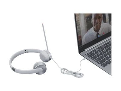 Lenovo 100 - Hodesett - on-ear - kablet - 3,5 mm jakk