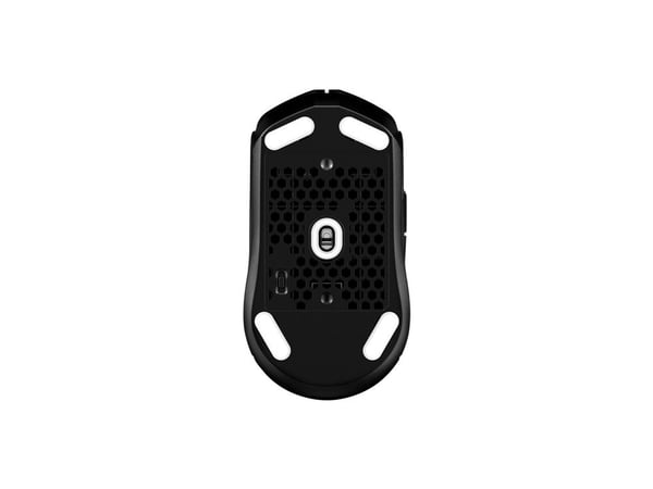 HyperX Pulsefire Haste 2 - Mus - optisk - 6 knappar - trådlös, kabelansluten - 2.4 GHz, Bluetooth 5.2, USB 2.0 - trådlös USB-mottagare - svart