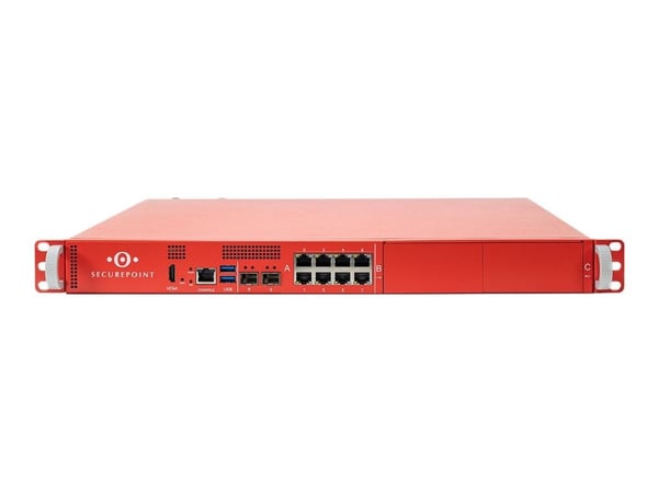 Securepoint UTM Security Appliances RC350R G6 - Säkerhetsfunktion - 8 portar - 1GbE, 2.5GbE - 1U - kan monteras i rack