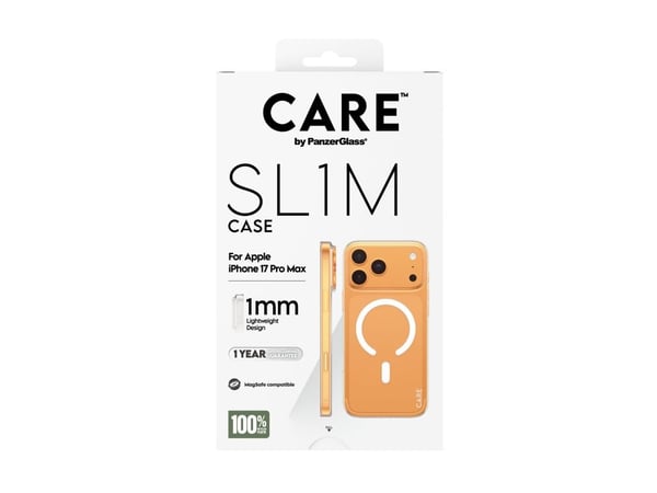 Dėklas Panzer Glass CARE by PanzerGlass SL1M MagSafe Case iPhone 17 Pro Max - läpinäkyvää
