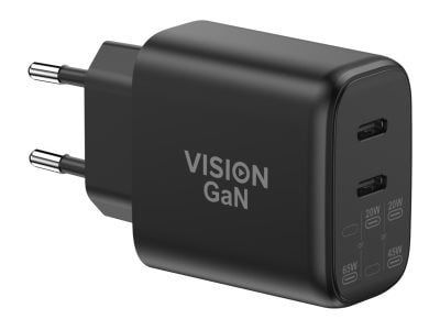 Vision TC-PUSBCEU/65, Sisätila, AC, 20 V, musta