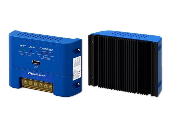 Qoltec Solar MPPT 15A lataussäädin DC-kuluttajien virransyöttöön ja 12V / 24V | AGM | GEL | LiFePO4-akkujen lataamiseen