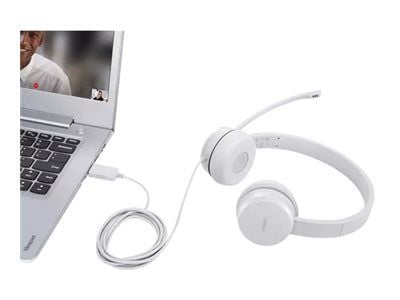 Lenovo 110 - Headset - på örat - kabelansluten - USB-A