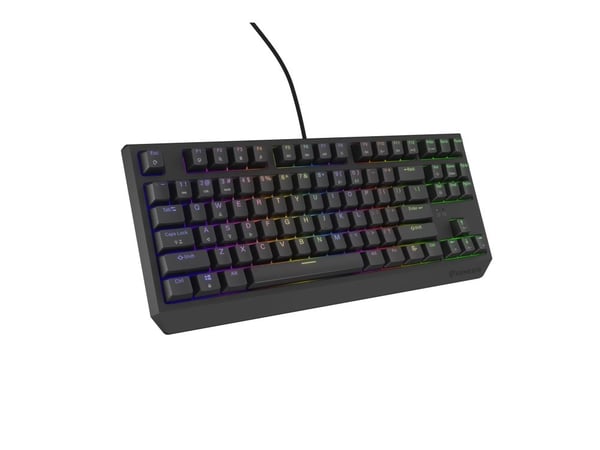Genesis Thor 230 TKL - Tastatur - 80% - TKL - bakgrunnsbelyst - USB - QWERTY - USA - tastsvitsj: Outemu Red - svart