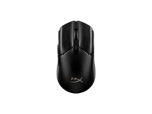 HyperX Pulsefire Haste 2 - Mus - optisk - 6 knappar - trådlös, kabelansluten - 2.4 GHz, Bluetooth 5.2, USB 2.0 - trådlös USB-mottagare - svart