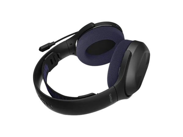 Lenovo Legion H410 - Hodesett - full størrelse - Bluetooth / 2,4 GHz radiofrekvens - trådløs - svart, purpur